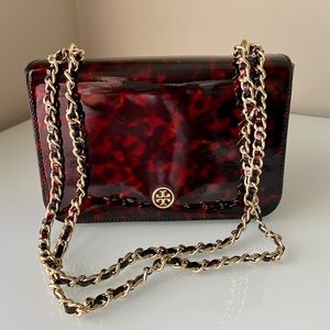 💕 Tory Burch Tortoise Shell Robinson Chain Crossbody 💕